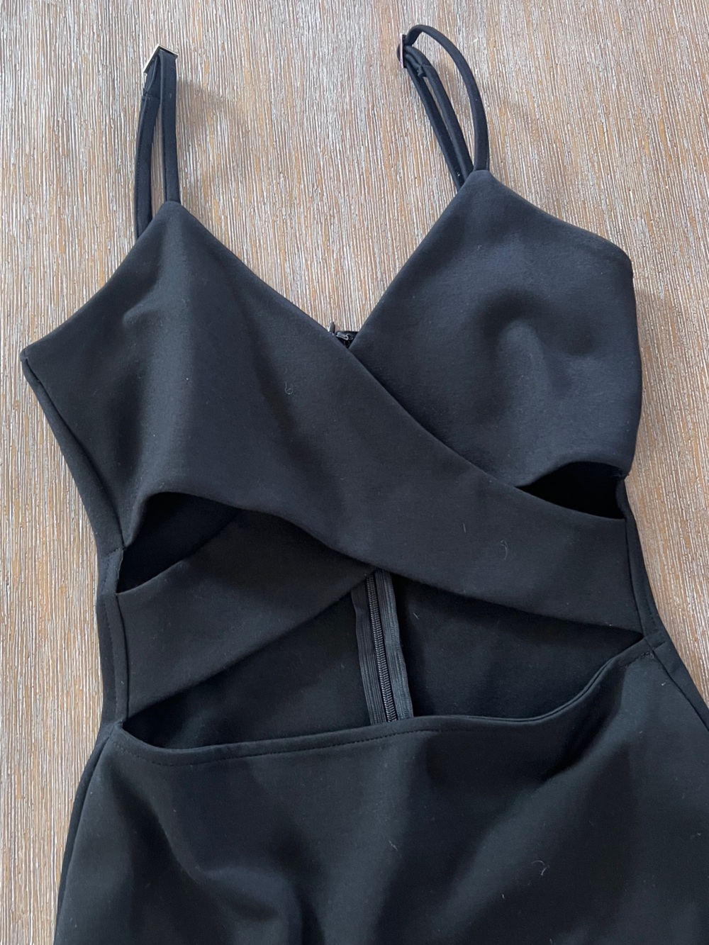 Rosebullet Black Strappy Bodycon Dress